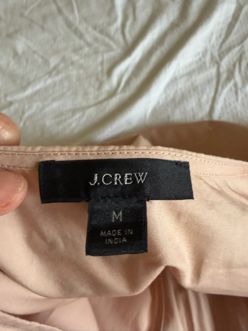 J. Crew Blush pink  Puff-Sleeve Tiered Mini wrap  Dress